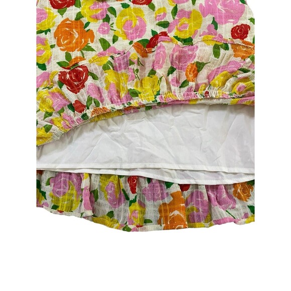 MANGO Pradera Colorful Floral Belted Skirt Lined‎ Size Small - Picture 7 of 8